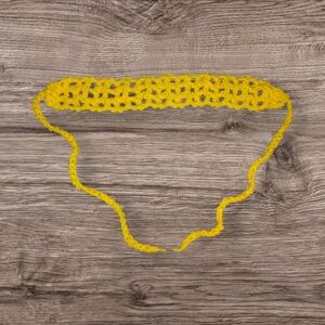 Yellow Crochet Headband